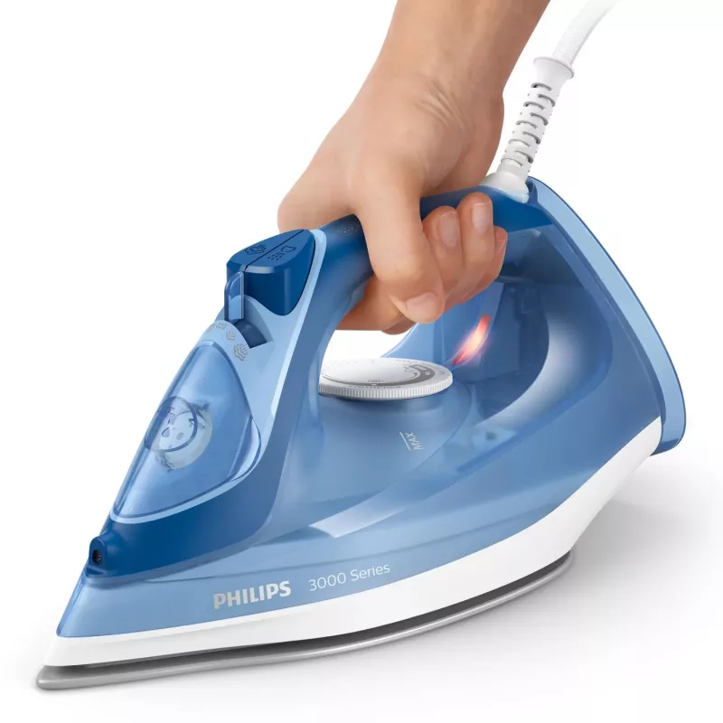 Żelazko parowe Philips 3000 series DST3031/20 — 2400 W, zbiornik na wodę 0,3 l, stopa ceramiczna, ciągła para 40 g/min