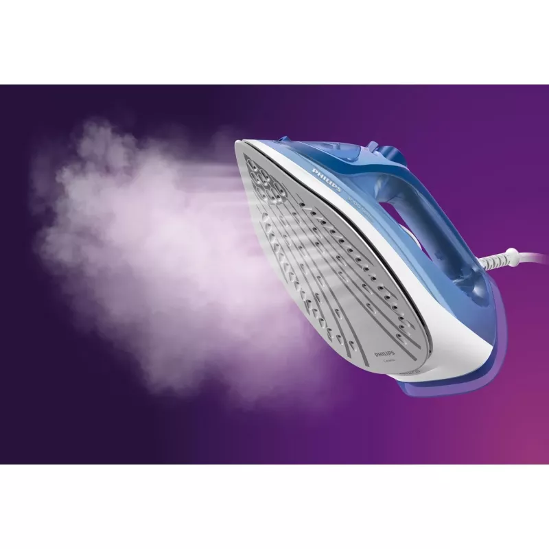 Żelazko parowe Philips 3000 series DST3031/20 — 2400 W, zbiornik na wodę 0,3 l, stopa ceramiczna, ciągła para 40 g/min