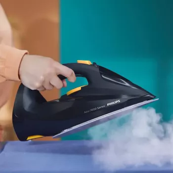 Philips 7000 series DST7060/20 HV Steam Iron Blue/Yellow