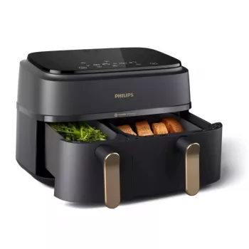 Frytkownica beztłuszczowa Philips 3000 Series Dual Basket Airfryer NA352/00 — 9 L, 2750 W, podwójny kosz, 8 programów, 40–200°C