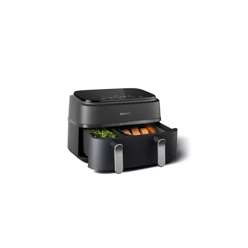 Frytkownica beztłuszczowa Philips 3000 Series Dual Basket Airfryer NA352/00 — 9 L, 2750 W, podwójny kosz, 8 programów, 40–200°C