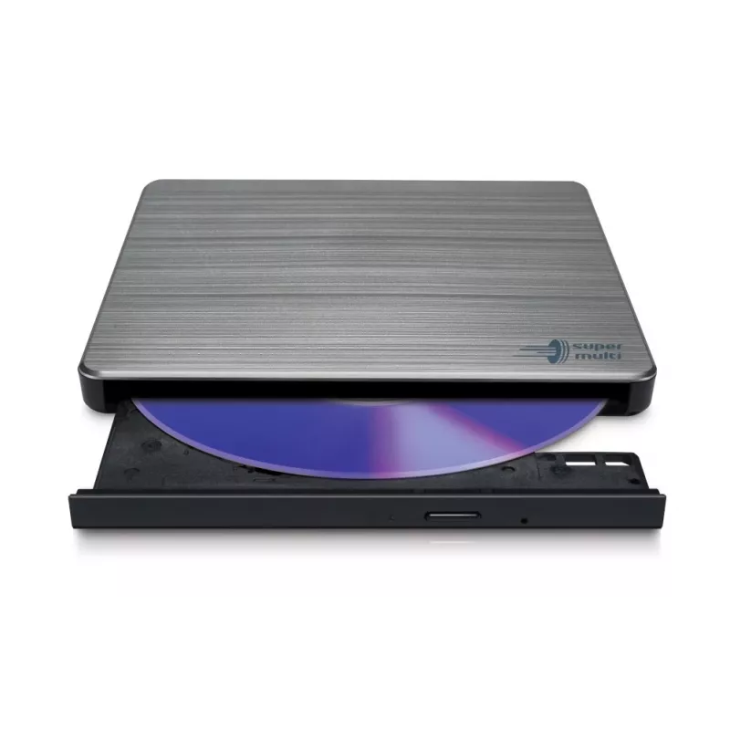 HITACHI-LG DATA STORAGE cienki Portable DVD-writer - Gp60nw60 - USB 2.0 - srebrny