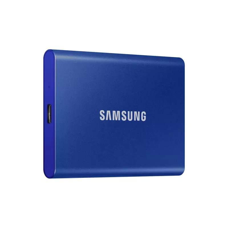 Zewnętrzny dysk SSD Samsung T7 Portable 1 TB, USB-C 3.2 Gen 2, NVMe, szyfrowanie sprzętowe AES-256, niebieski