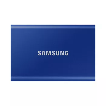 Zewnętrzny dysk SSD Samsung T7 Portable 1 TB, USB-C 3.2 Gen 2, NVMe, szyfrowanie sprzętowe AES-256, niebieski