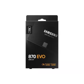 Dysk SSD 2,5 cala Samsung 870 EVO 1000 GB — SATA III, odczyt 560 MB/s, zapis 530 MB/s, czarny