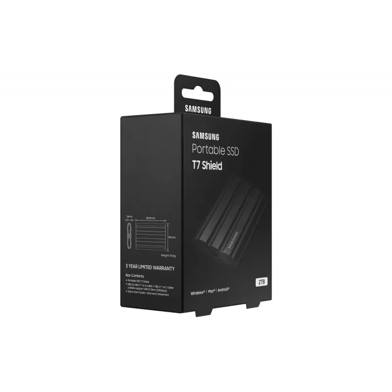 Samsung MU-PE2T0S 2 TB USB Type-C 3.2 Gen 2 (3.1 Gen 2) Czarny