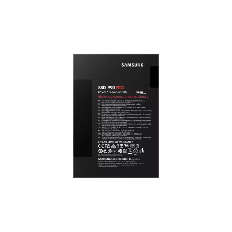 Samsung 990 PRO 2 TB M.2 PCI Express 4.0 NVMe V-NAND MLC
