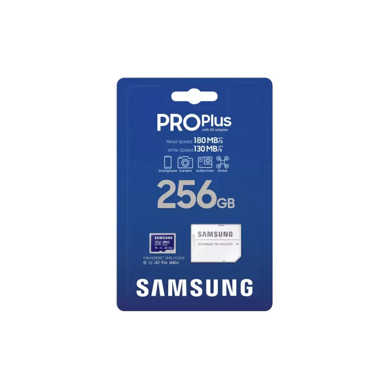 Karta pamięci Samsung PRO Plus MB-MD256SA/EU 256 GB MicroSDXC UHS-I Klasa 3