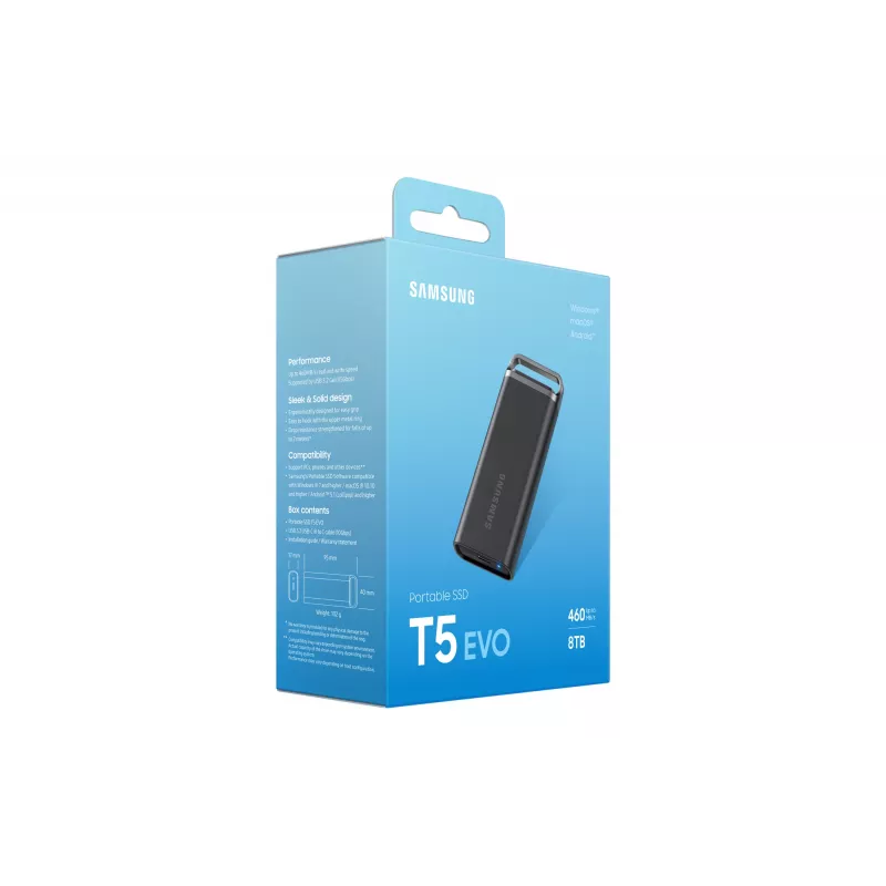 Samsung MU-PH8T0S 8 TB 3.2 Gen 1 (3.1 Gen 1) Czarny