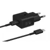 Ładowarka Samsung EP-T2510 25W USB‑C Indoor Fast Charging, czarna, kabel 1 m
