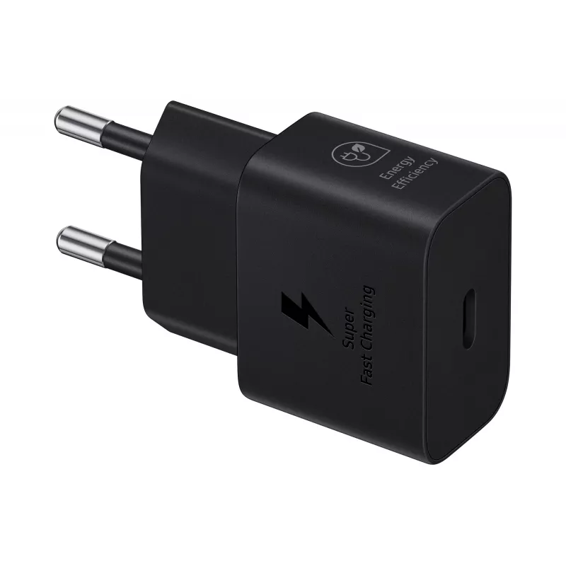 Ładowarka Samsung EP-T2510 25W USB‑C Indoor Fast Charging, czarna, kabel 1 m