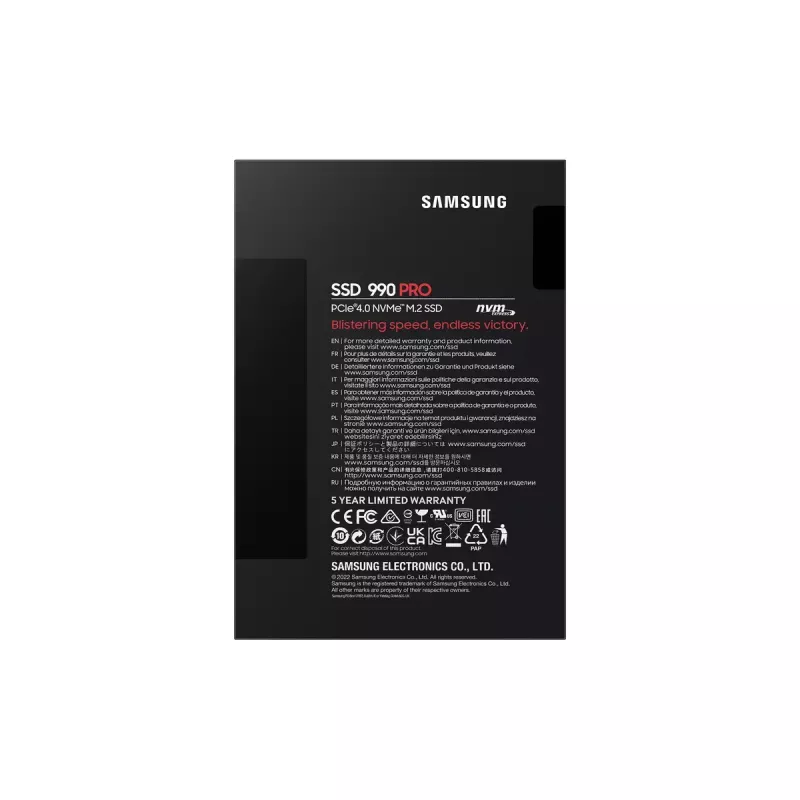 Dysk SSD Samsung 990 PRO 4 TB M.2 PCI Express 4.0 NVMe V-NAND MLC