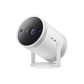 Projektor danych DLP 1080p o ultrakrótkim rzucie Samsung SP-LFF3CLAXXXH — 30–100 cali (0,8–2,7 m), Wi‑Fi 5, HDR10+, HLG, 5W RMS, 1,4 kg, Biały