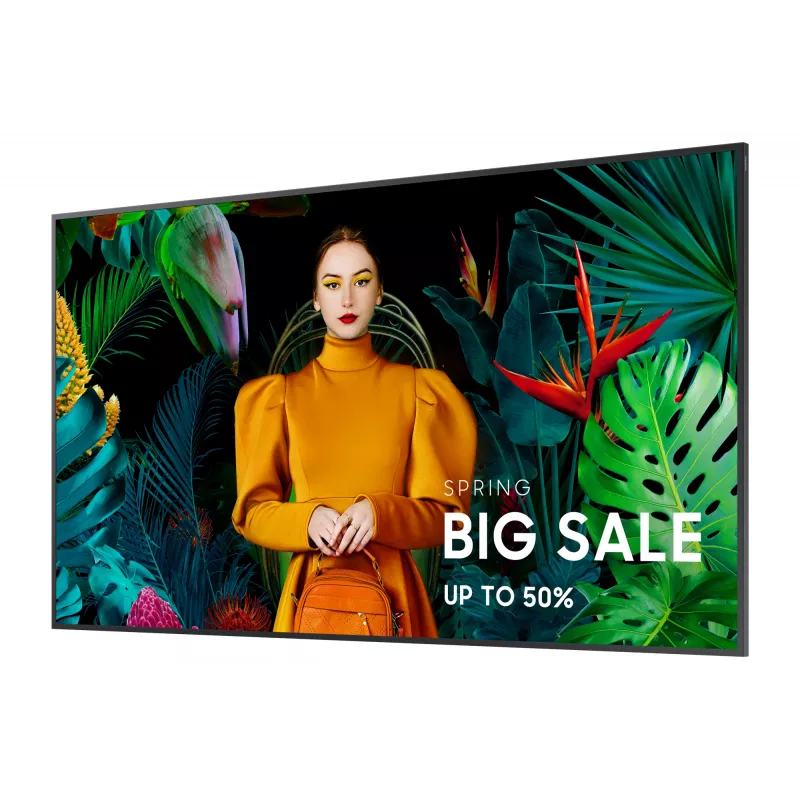 Samsung QB75C Cyfrowy panel informacyjny 190,5 cm (75 cali) LCD Wi-Fi 350 cd/m² 4K Ultra HD Czarny Wbudowany procesor Tizen 16/7
