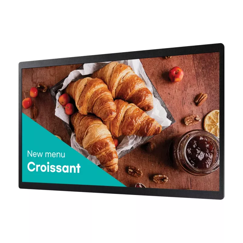 Samsung QB24C Cyfrowy wyświetlacz reklamowy 61 cm (24 cale) LED Wi-Fi 250 cd/m² Full HD Czarny Wbudowany procesor Tizen 16/7