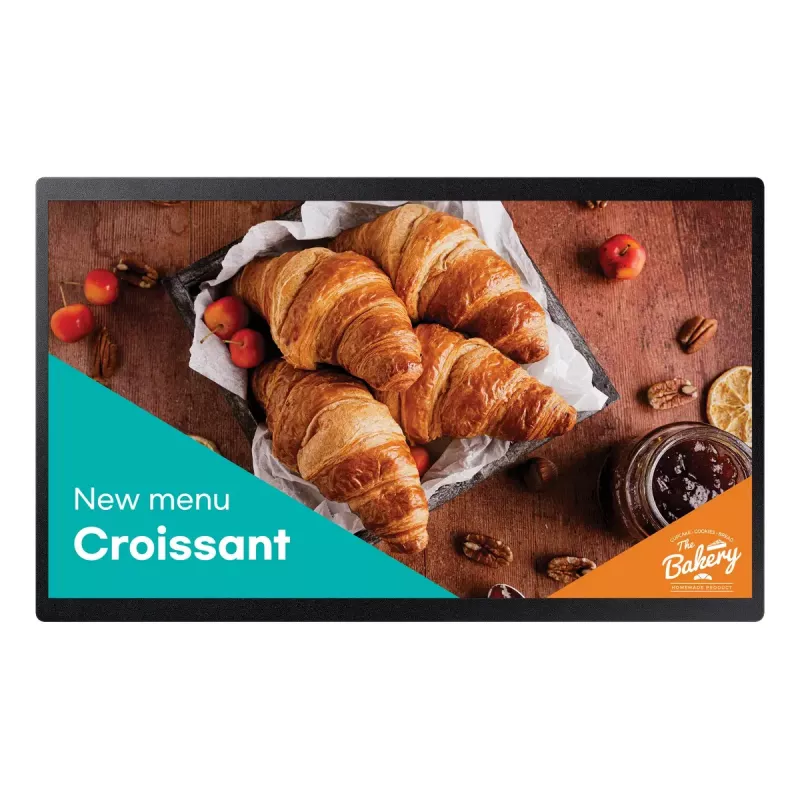 Samsung QB24C Cyfrowy wyświetlacz reklamowy 61 cm (24 cale) LED Wi-Fi 250 cd/m² Full HD Czarny Wbudowany procesor Tizen 16/7