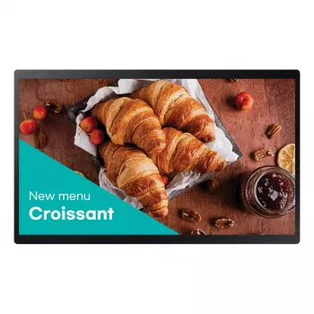 Samsung QB24C Cyfrowy wyświetlacz reklamowy 61 cm (24 cale) LED Wi-Fi 250 cd/m² Full HD Czarny Wbudowany procesor Tizen 16/7