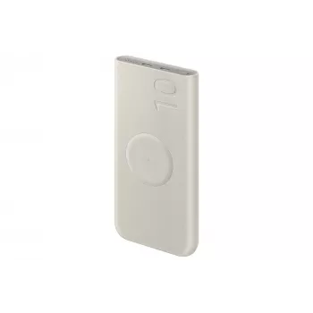 Powerbank Samsung EB-U2510XUEGEU 10000 mAh, PD 3.0 25 W, wejście/wyjście USB-C, ładowanie bezprzewodowe, 3 wyjścia, beżowy