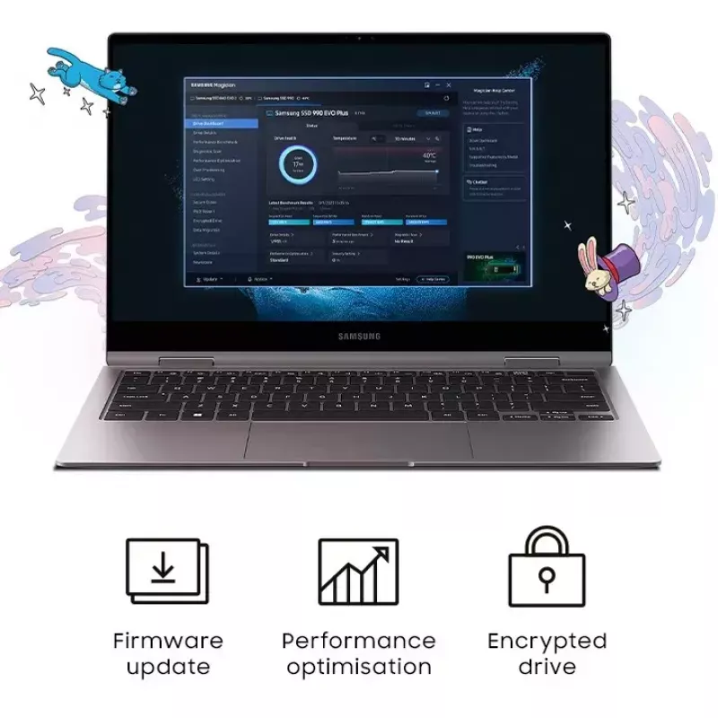 Dysk SSD M.2 2280 2 TB Samsung MZ-V9S2T0 PCIe 4.0 NVMe 7150/6300 MB/s, V-NAND TLC, 256-bit AES