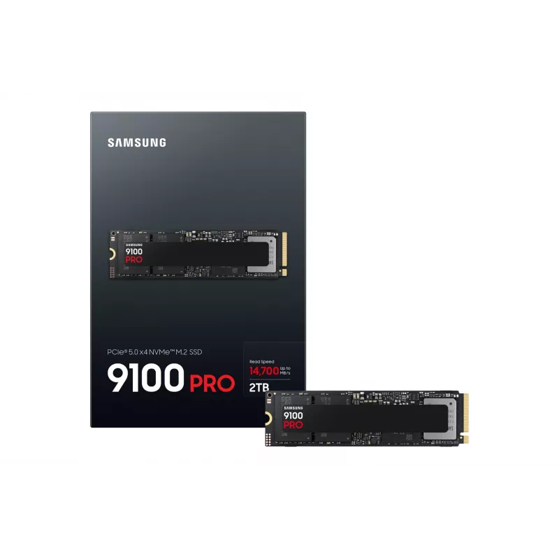 Dysk SSD M.2 2280 Samsung 9100 PRO 2 TB PCIe 5.0 NVMe — 14700/13400 MB/s, V-NAND TLC