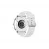Smartwatch Samsung Galaxy Watch 8 Classic 46 mm — 1.3 cala AMOLED, 438×438, 64 GB, Wi‑Fi, GPS, srebrna koperta, biały pasek