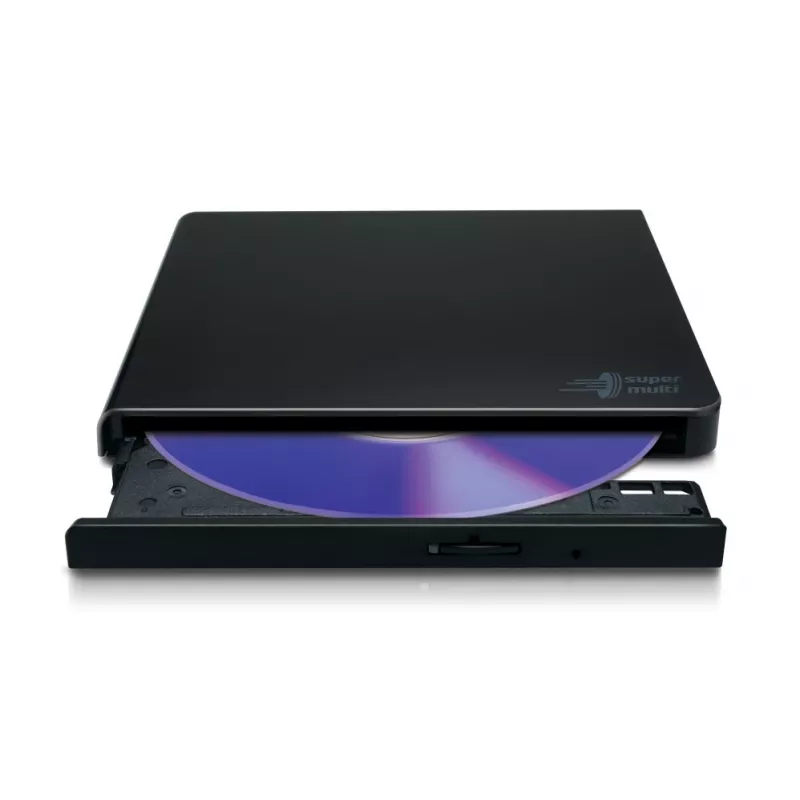 HITACHI-LG DATA STORAGE cienki Portable DVD-writer - Gp57eb40 - USB 2.0 - Czarny