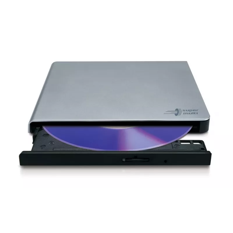 HITACHI-LG DATA STORAGE cienki Portable DVD-writer - Gp57eb40 - USB 2.0 - srebrny