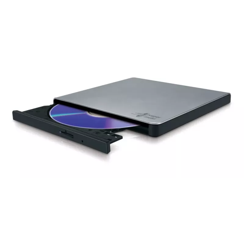 HITACHI-LG DATA STORAGE cienki Portable DVD-writer - Gp57eb40 - USB 2.0 - srebrny