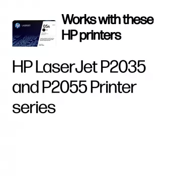 HP 05A Czarny oryginalny wkład z tonerem LaserJet, 2300 stron, czarny, 1 szt.