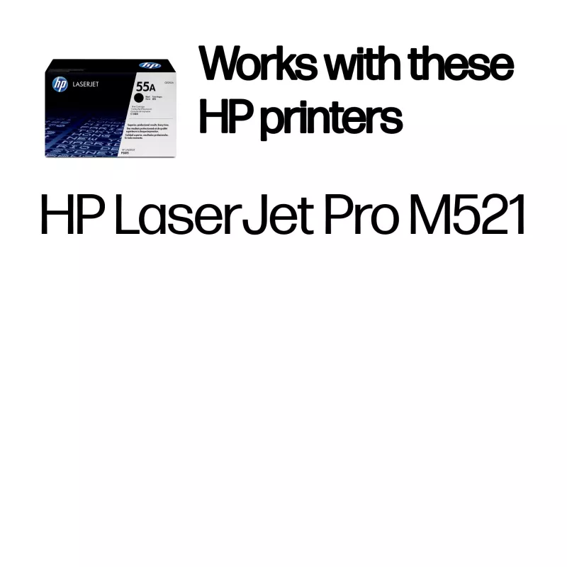HP 55A czarny oryginalny wkład z tonerem LaserJet, 6000 stron, czarny, 1 szt.