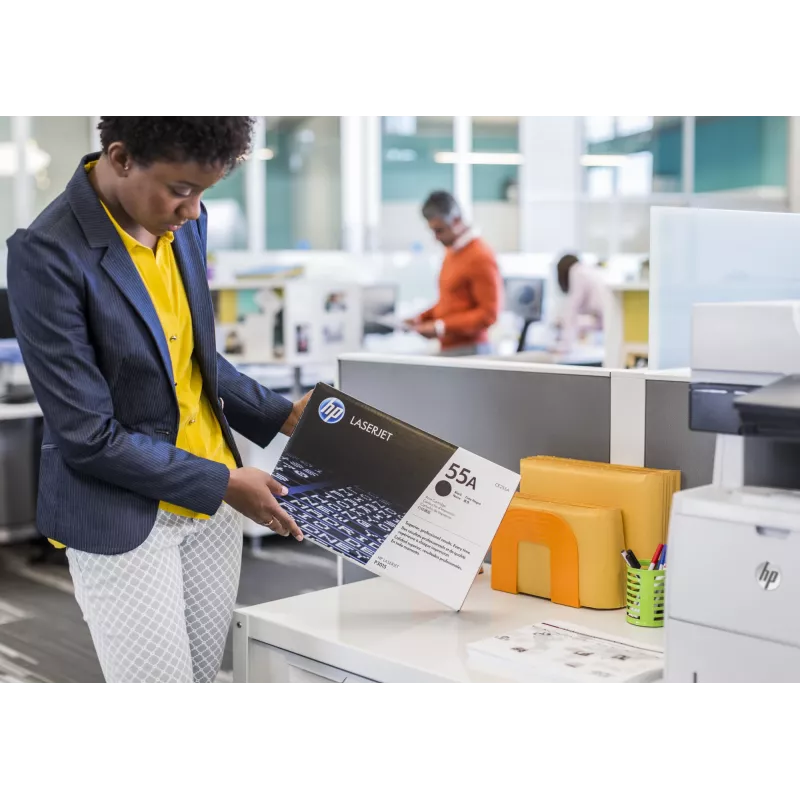 HP 55A czarny oryginalny wkład z tonerem LaserJet, 6000 stron, czarny, 1 szt.