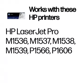 HP 78A Black Original LaserJet Toner Cartridge, 2100 stron, Czarny, 1 szt.