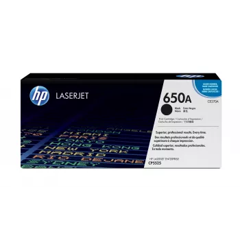 HP 650A Czarny Oryginalny wkład tonerowy LaserJet