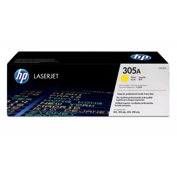 HP 305A żółty oryginalny wkład z tonerem LaserJet, 2600 stron, Żółty, 1 szt.