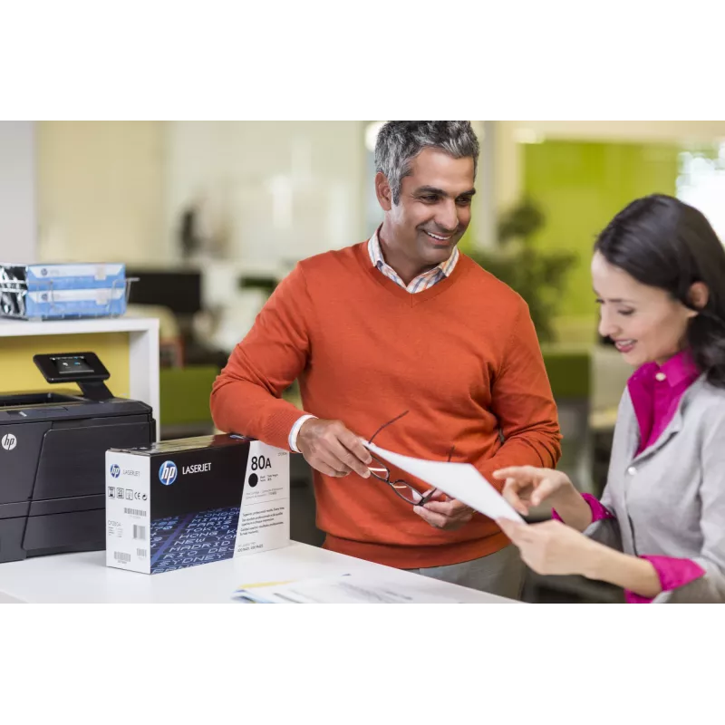 HP 80A czarny oryginalny wkład z tonerem LaserJet, 2560 stron, czarny, 1 szt.