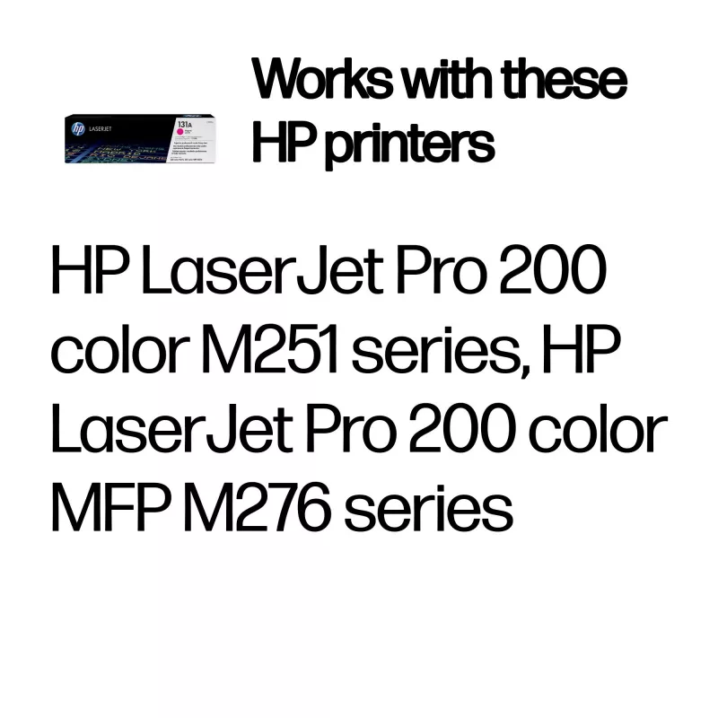 HP 131A Magenta oryginalny wkład z tonerem LaserJet, 1800 stron, Magenta, 1 szt.