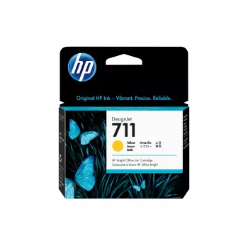 HP 711 29 ml Żółty wkład atramentowy DesignJet