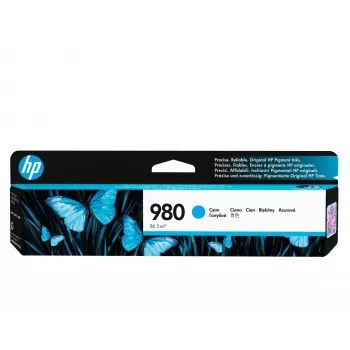 HP 980 oryginalny wkład atramentowy, cyjan, 1 szt., 6600 stron