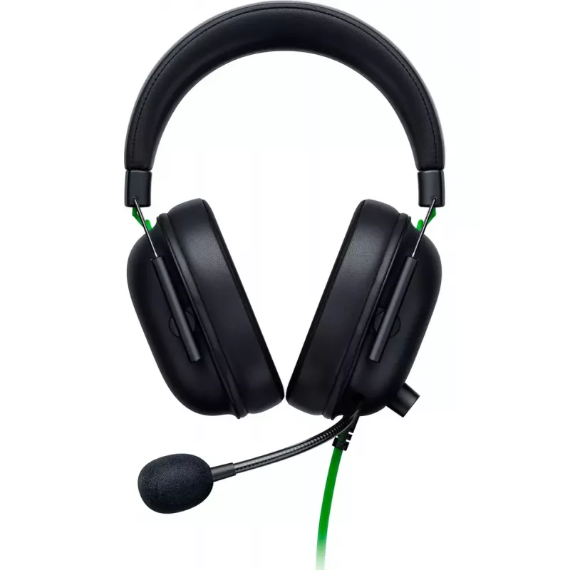 Przewodowy zestaw słuchawkowy gamingowy Razer CzarnyShark V2 X — binauralny, 3,5 mm, 32 Ω, 100 dB, mikrofon z redukcją szumów na wysięgniku, kabel 1,3 m, zielony/czarny