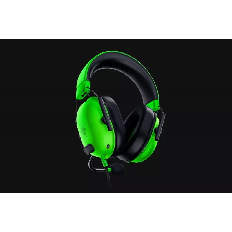 Przewodowy zestaw słuchawkowy do gier Razer BlackShark V2 X — nauszny, 3,5 mm, kabel 1,3 m, przetworniki TriForce, wirtualny dźwięk przestrzenny
