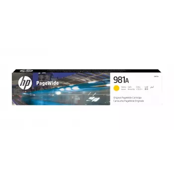 HP 981A Żółty oryginalny wkład PageWide, Żółty, 1 szt., 6000 stron