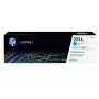 HP 201A Cyan Original LaserJet Toner Cartridge. Wydajność tonera kolorowego: 1330 stron, Kolory druku: Cyan, Ilość w opakowaniu: 1 szt.