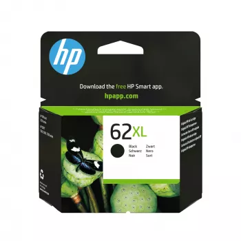 HP 62XL czarny oryginalny wkład atramentowy o wysokiej wydajności, czarny, 1 szt., 600 stron