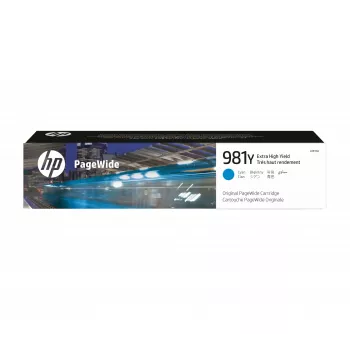 HP 981Y oryginalny wkład PageWide Cyjan o bardzo dużej wydajności