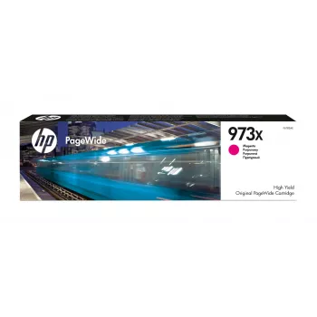 HP 973X wysokowydajny magenta oryginalny wkład PageWide, magenta, 1 szt., 7000 stron