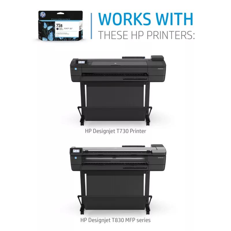 HP 728 300 ml cyjanowa kaseta z tuszem do DesignJet