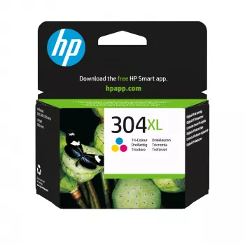 Oryginalny trójkolorowy wkład atramentowy HP 304XL