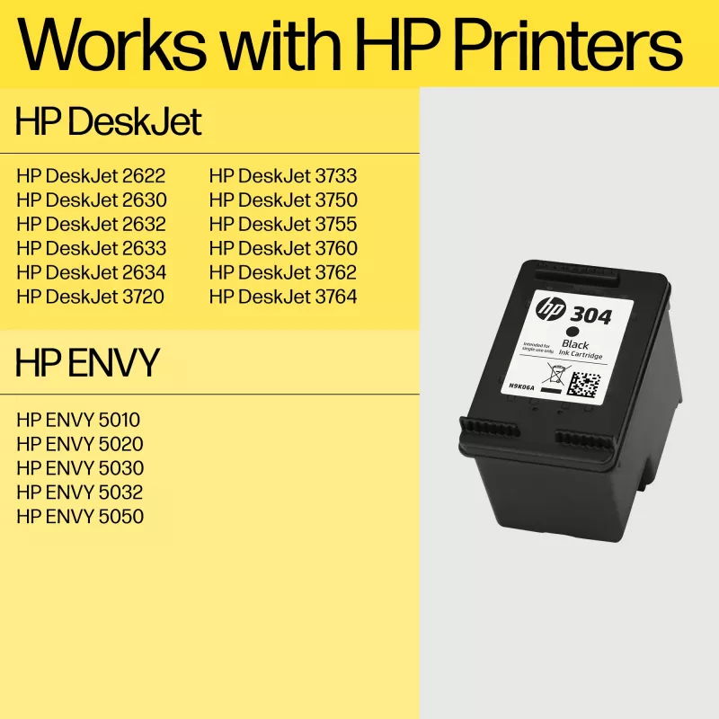 Oryginalny trójkolorowy wkład atramentowy HP 304XL