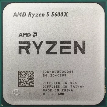 Procesor stacjonarny AMD Ryzen 5 5600X, 6 rdzeni, bazowe 3,7 GHz, boost 4,6 GHz, 32 MB L3, Socket AM4, obsługa DDR4-3200