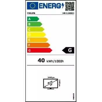 Philips 5000 series 34B1U5600CH/00 monitor komputerowy 86,4 cm (34 cale) 3440 x 1440 pikseli Wide Quad HD LCD Czarny